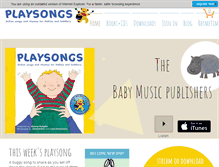 Tablet Screenshot of playsongs.co.uk